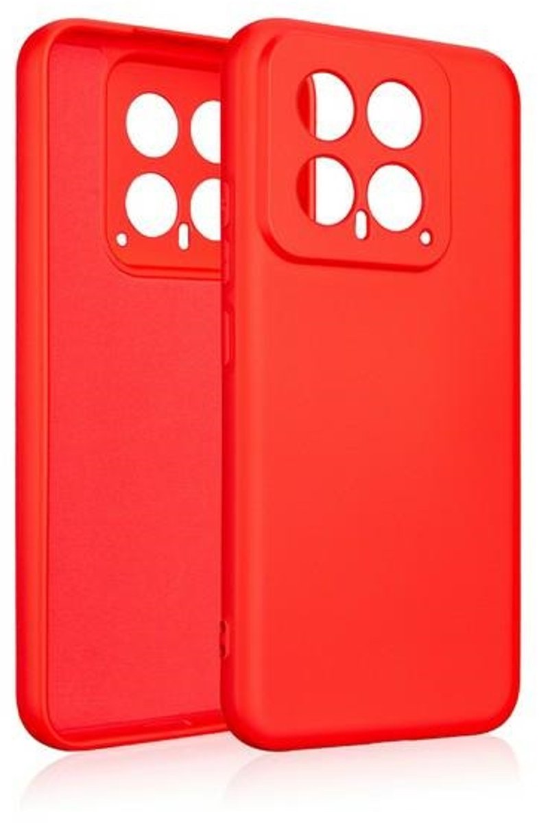 Beline Silicone - Smartphonetas - Xiaomi 14 - Rood - Antislip - Bescherming
