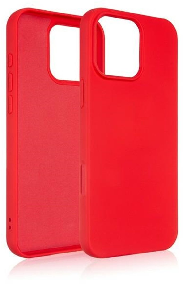 Beline Silicone - iPhone 16 Pro Max Etui - Czerwone - Hoogwaardige Kwaliteit