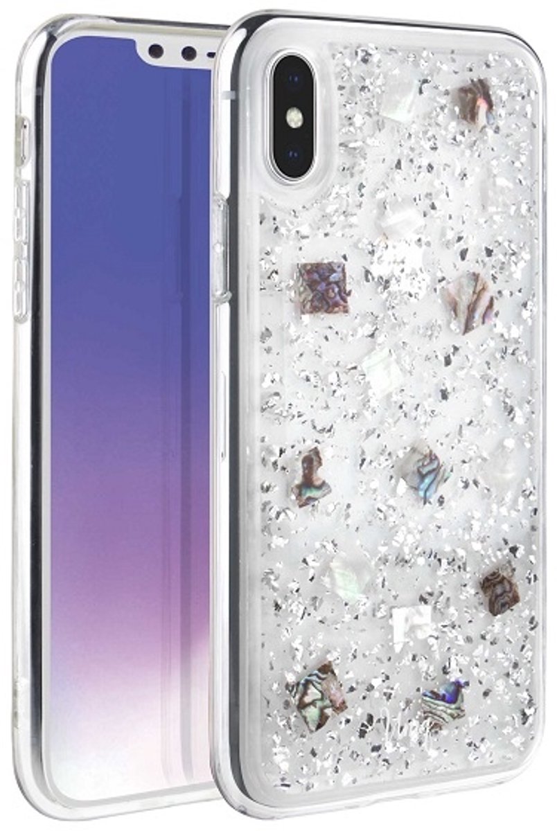 UNIQ Lumence Serie - Telefoonhoesje - iPhone Xs Max - Transparant - Zilver
