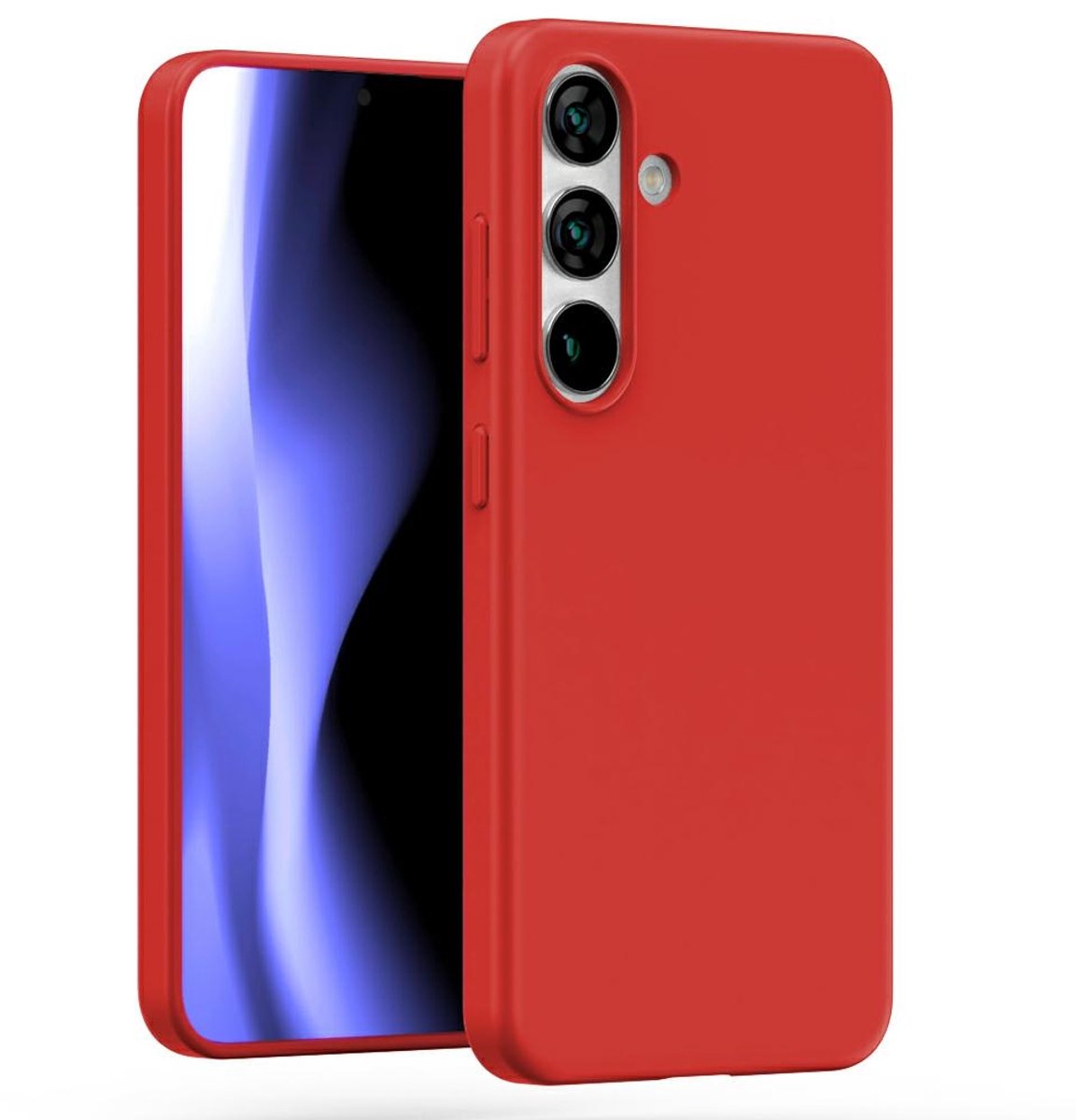 Mercury Soft Serie - Samsung Galaxy S25 Hoesje - Rood - Premium Bescherming - Antislip