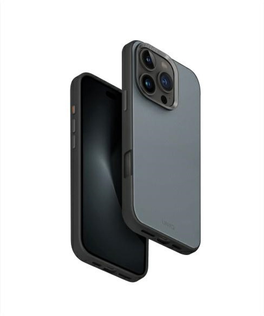 Uniq Lyden DS Serie - iPhone 16 Pro Hoesje - Magclick - Blauw-Zwart - Poliwęglan