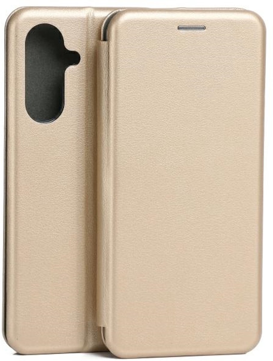 Beline Book Magnetic - Smartphone Hoes - Magnetische Sluiting - Gouden Kleur - Standfunctie