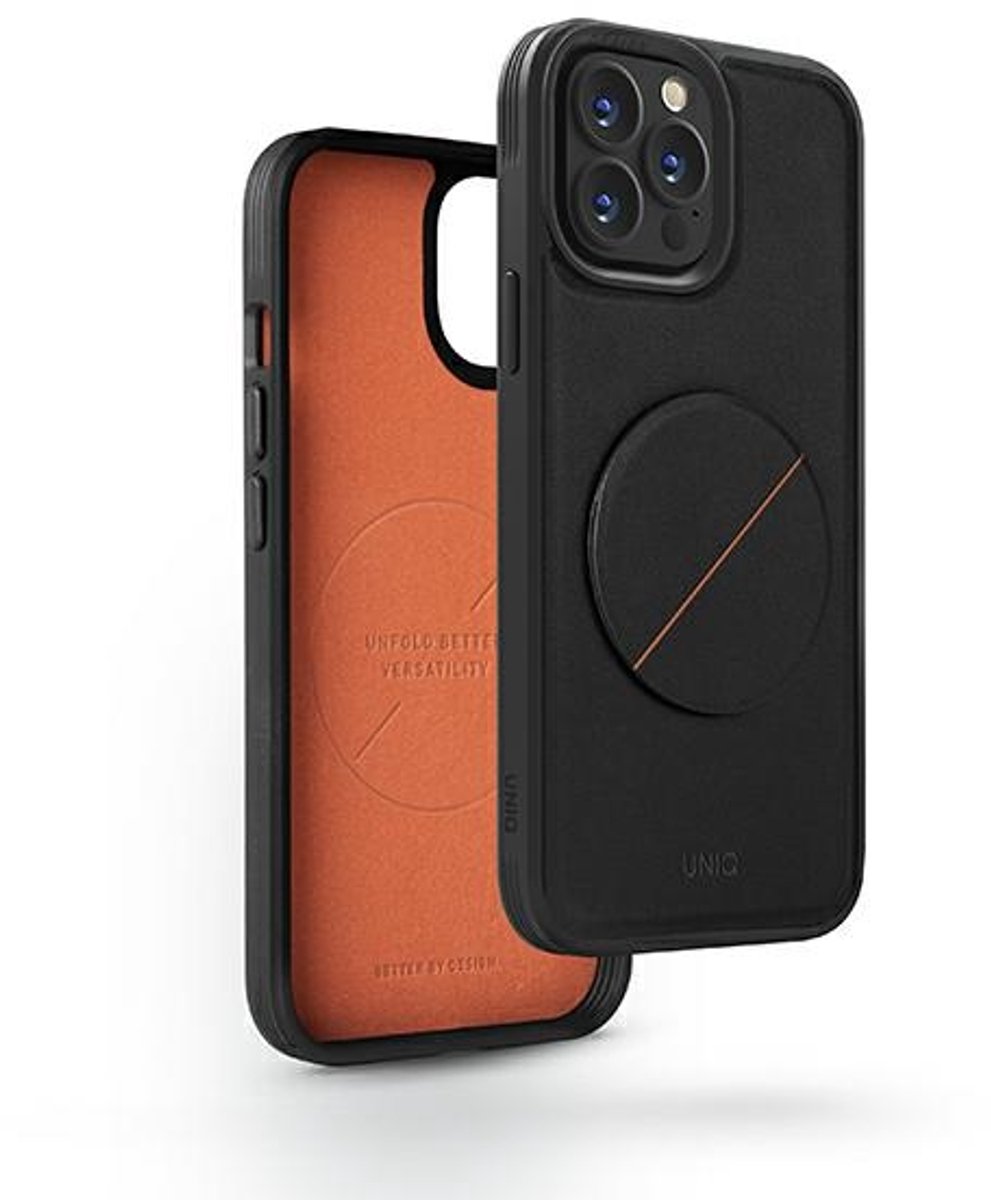 Uniq Novo Serie - iPhone 14 Pro Hoesje - Categorie: Etui - Midnight Black