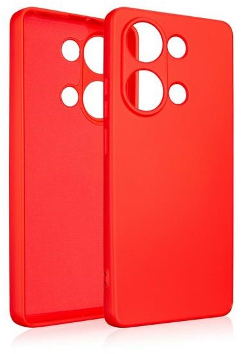 Beline - Silicone Hoesje - Poco M6 Pro 4G - Rood - Schokbestendige Bescherming