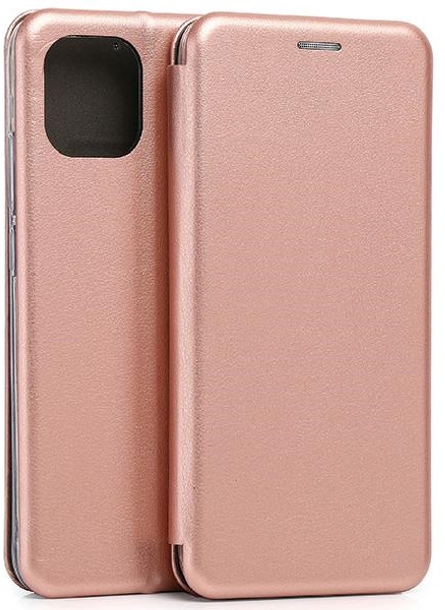 Beline Serie - Effen Boektype Hoes - Xiaomi Redmi A2 - Magnetisch - Roze Goud