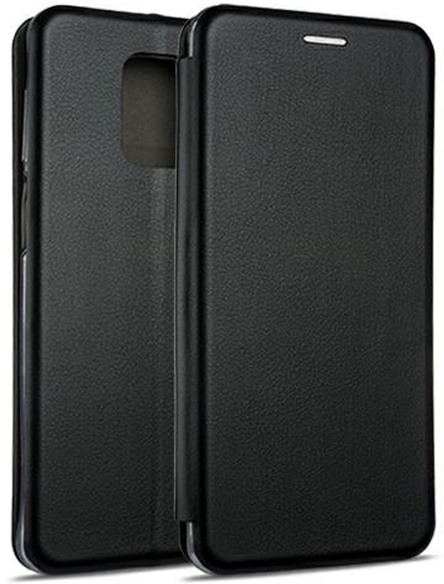 Beline Book Magnetische Serie - Hoesje voor Smartphone - Redmi Note 9T - Zwart - Ecologisch Leer
