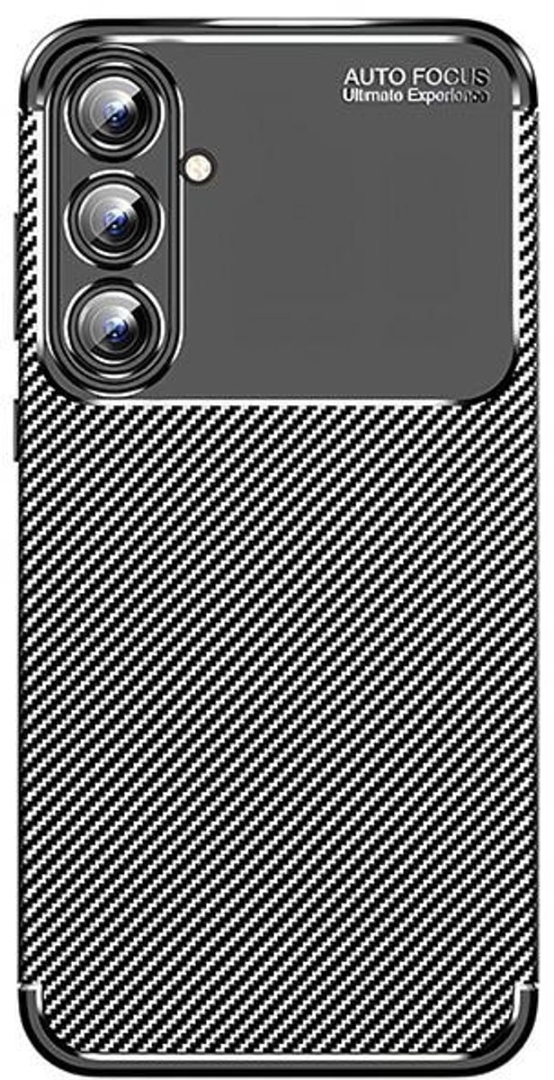 Beline Carbon Armor Serie - Samsung Galaxy A55 5G Hoesje - Zwarte Kleuren - Ultieme Bescherming