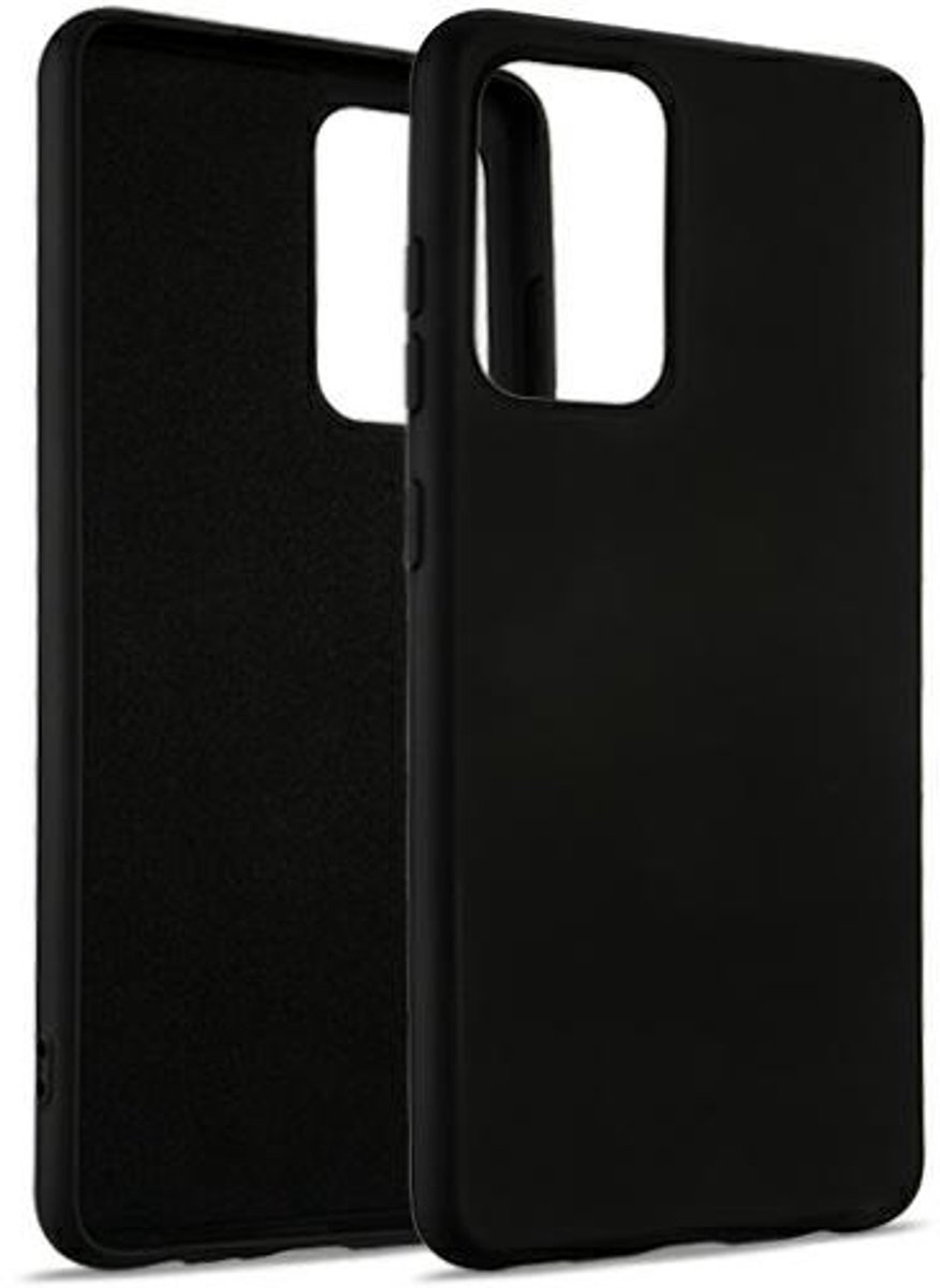 Beline Silicone Serie - Smartphone Hoesje - Samsung M52 - Zwart