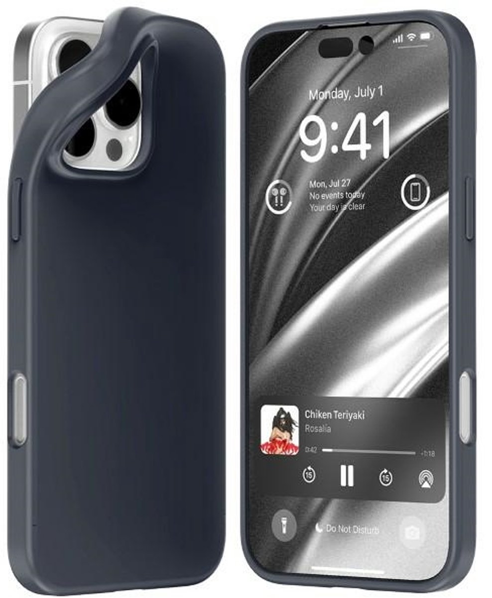 Mercury Soft Serie - iPhone 16 Pro Max Hoes - Niebieski - TPU - Stijlvol