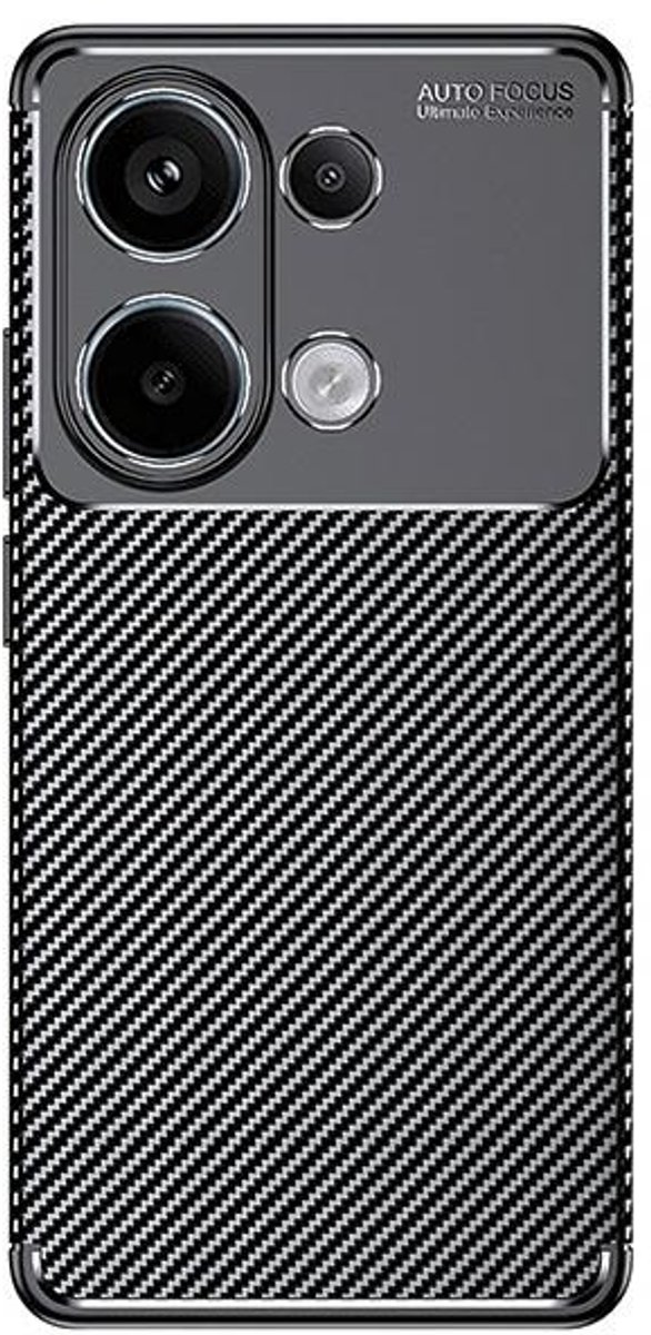 Beline Carbon - Etui - Xiaomi Redmi Note 13 Pro - Bescherming - Zwart