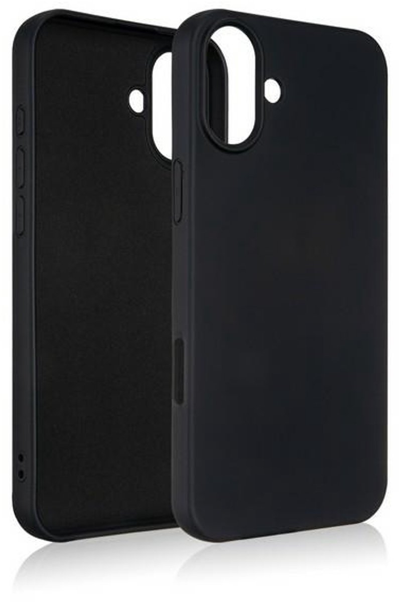 Beline Silicone Serie - iPhone 16 Plus Hoesje - Zwart - Elegantie en Bescherming