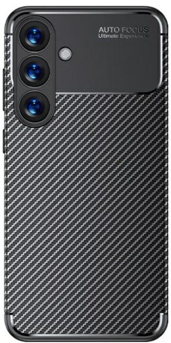 Beline Carbon Armor Serie - Samsung Galaxy S25 Plus Etui - Zwart - Hardcase - Precieze Pasvorm