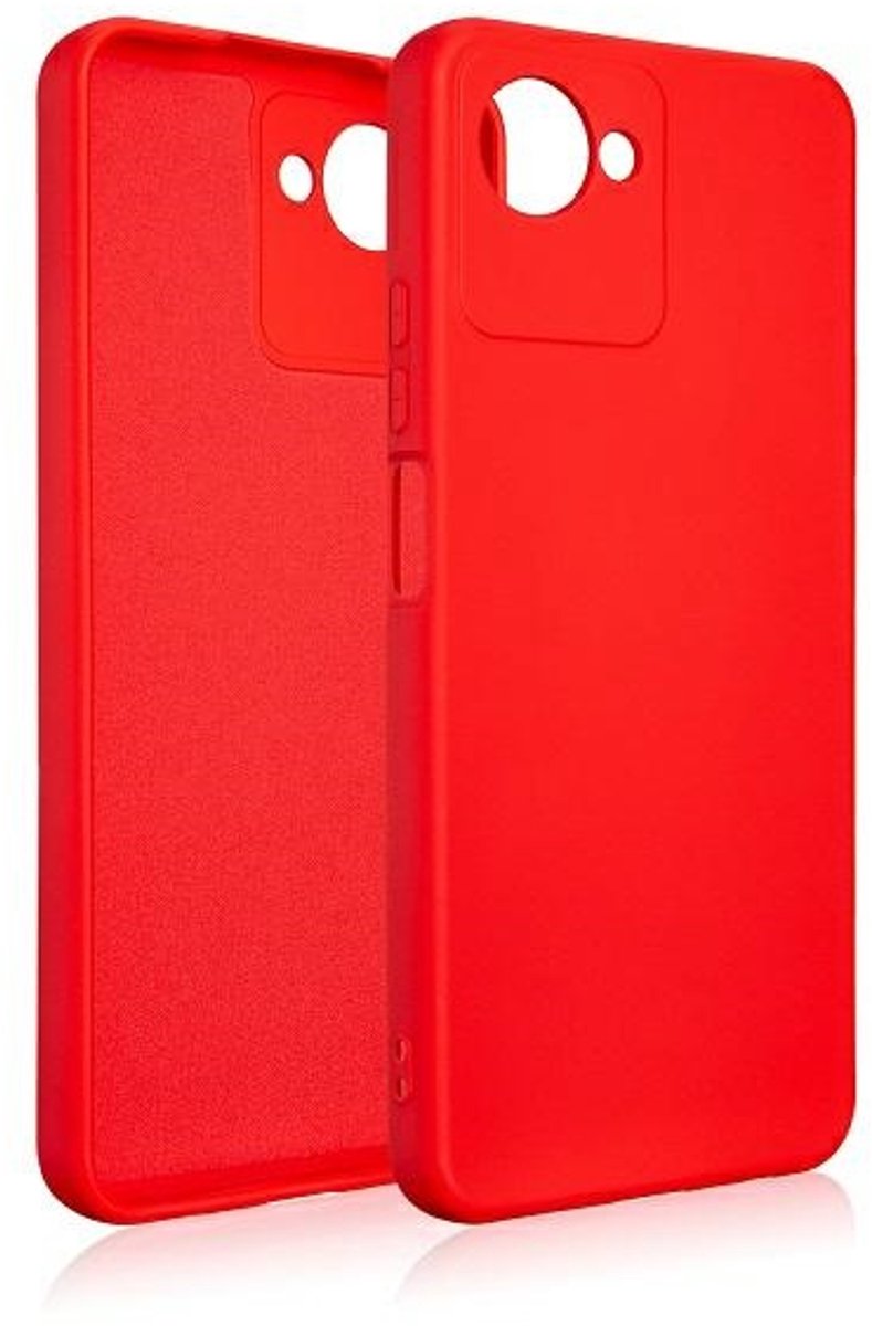 Beline Silicone - Telefoonhoesje - Realme C30 - Rood - Silicoon