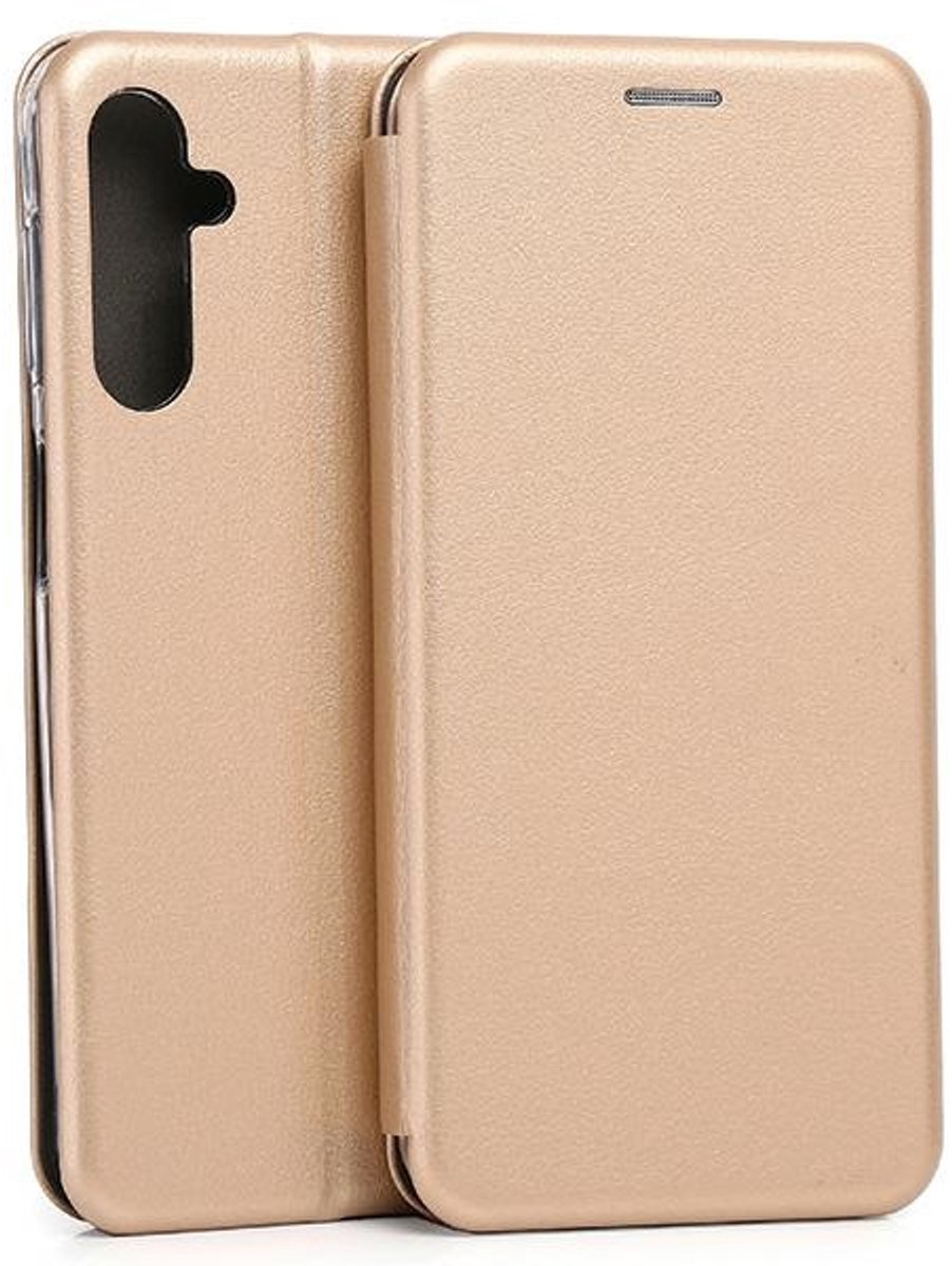 Beline Book Magnetic Serie - Flip Case - Samsung M34 5G - Gouden - Magnetische Sluiting
