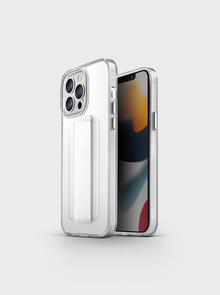 UNIQ Heldro Serie - Transparante Case - iPhone 13 - Slank en Licht - FlexGrip Systeem