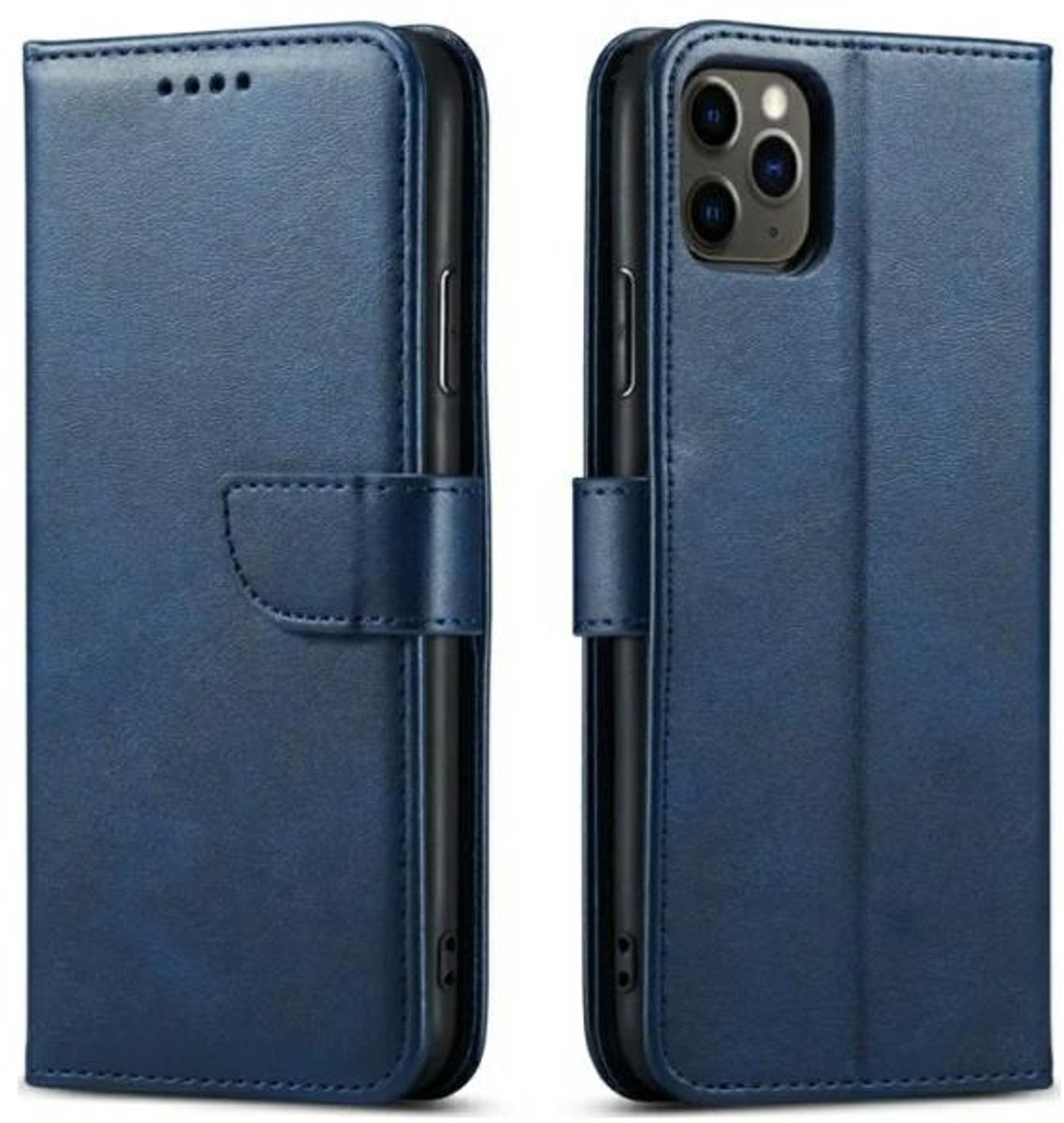 Marv Serienummer - Smartphone Etui - Flipcover - Niebieskie - Leren Ontwerp