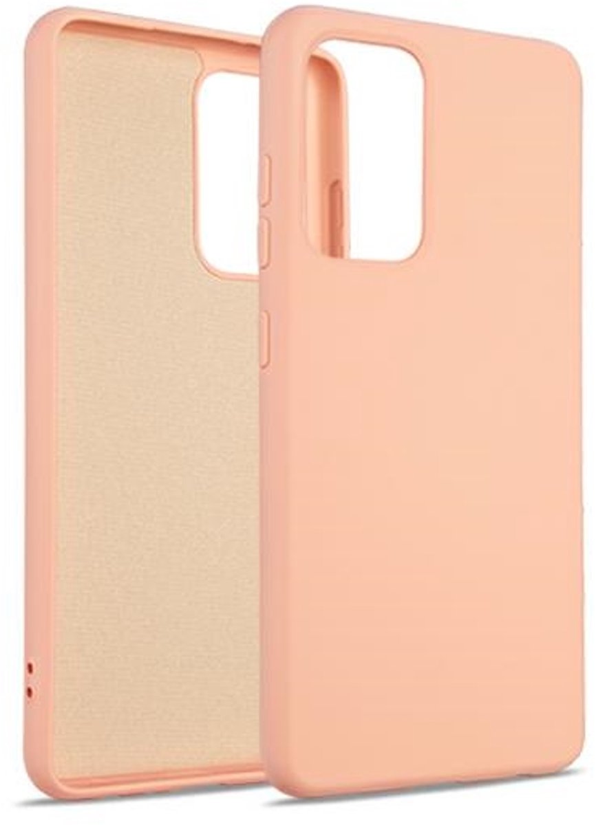 Beline Serie - Siliconen Hoesje - Samsung Galaxy A20s - Roze Goud - Elegant Design