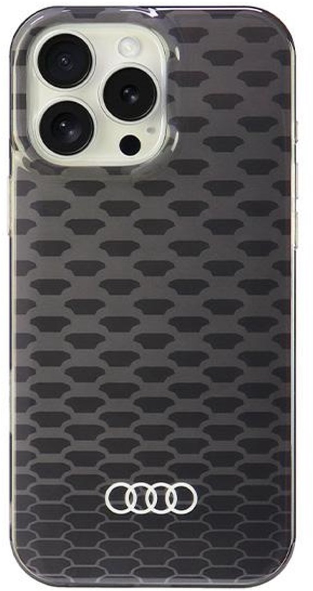 Audi IML Stitching Pattern - MagSafe Smartphone Etui - iPhone 16 Pro Max - Zwart