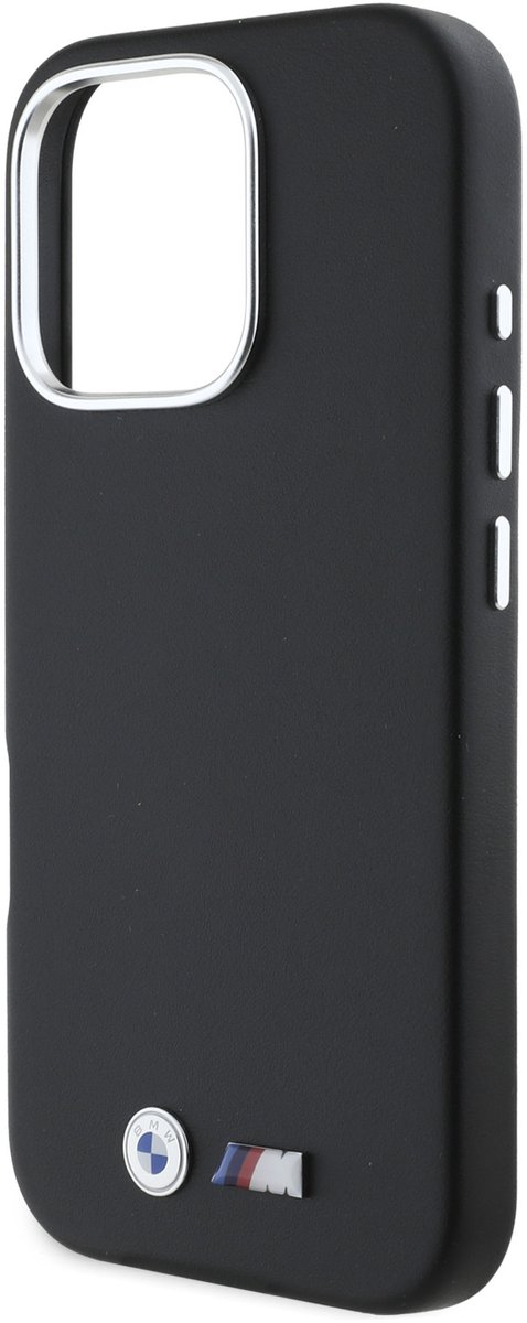 BMW M Serie - Hardcase Smooth Metal - iPhone 16 Pro - Zwart - Luxe Design