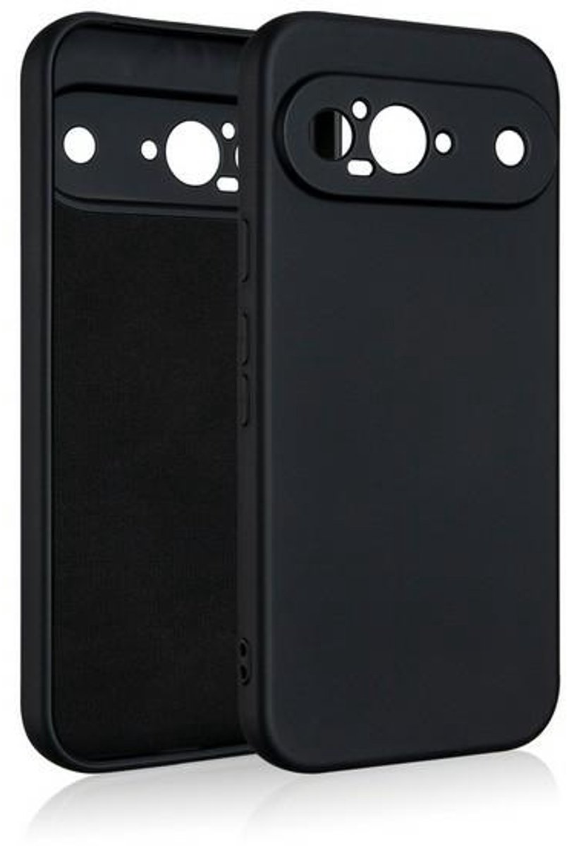 Beline Silicone Serie - Google Pixel 9 Hoes - Zwart - Premium Bescherming - Perfecte Pasvorm
