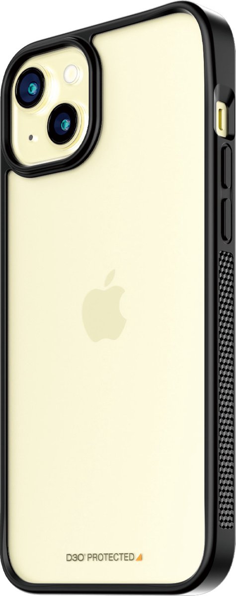 PanzerGlass ClearCase Serie - Beschermhoes - iPhone 15 Plus/14 Plus - D3O Technologie - Zwart