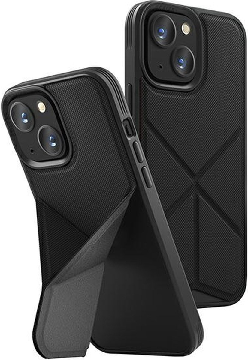 UNIQ Transforma Serie - iPhone 14 Plus Hoes - Magclick Opladen - Zwart