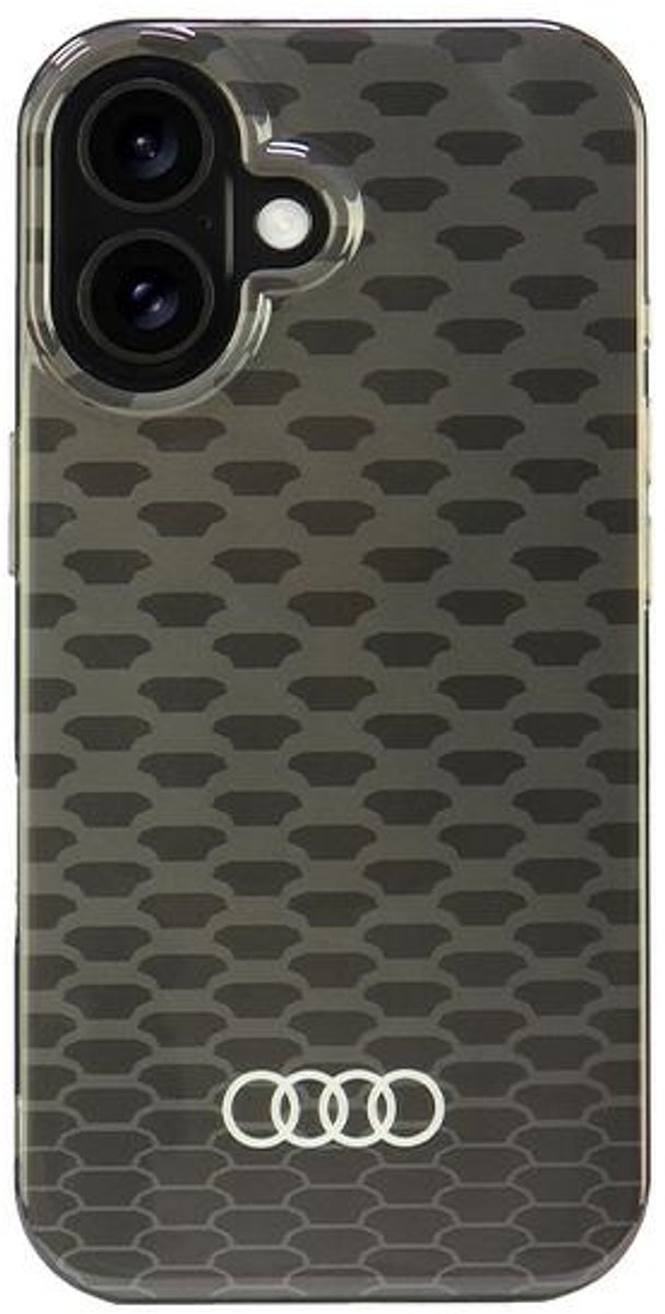 Audi IML Stitching - Hoesje - iPhone 16 - MagSafe - Zwart