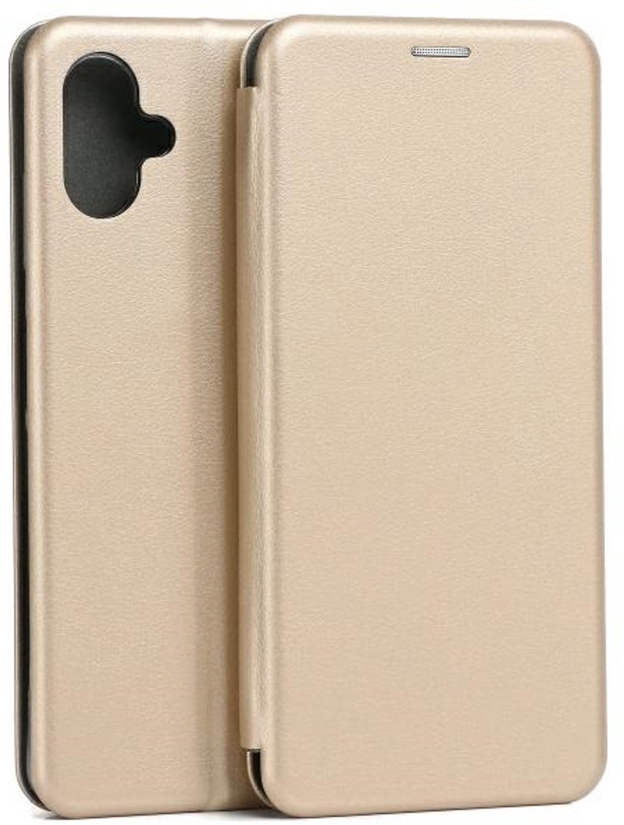 Beline Book Magnetic Serie - Samsung A06 5G Hoesje - Goud - Magnetische Sluiting - Stijlvol Design