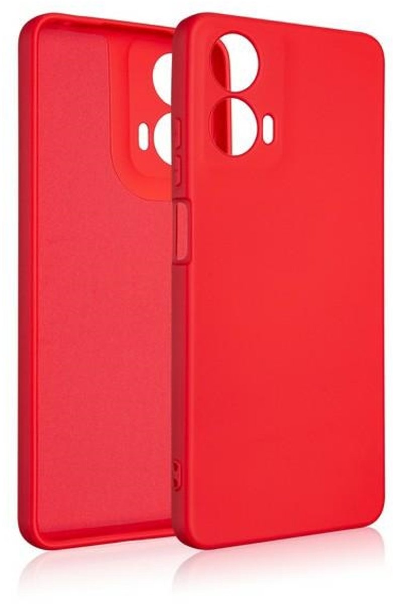 Beline Serie - Siliconen Hoes voor Motorola Moto G24 - Rood - Elegant en Beschermend