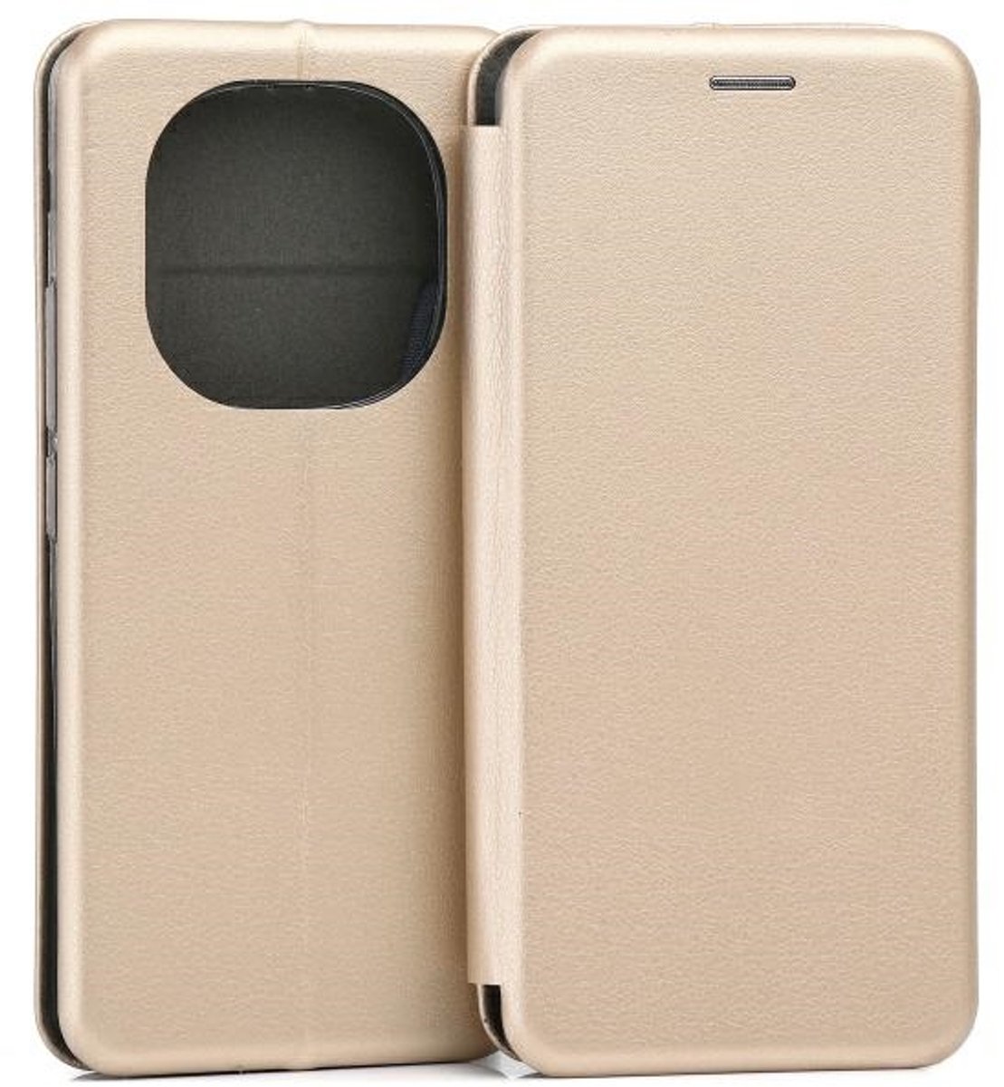 Beline Book Magnetic - Smartphone Hoesje - Goud - Magnetisch - Duurzaam