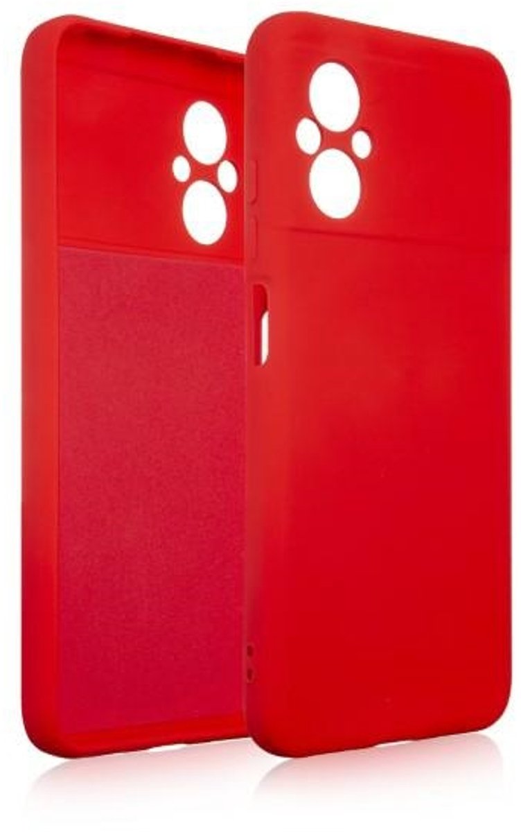 Beline Silicone Serie - Smartphone Hoesje - Xiaomi Poco M5 - Rood - Slank en Beschermend