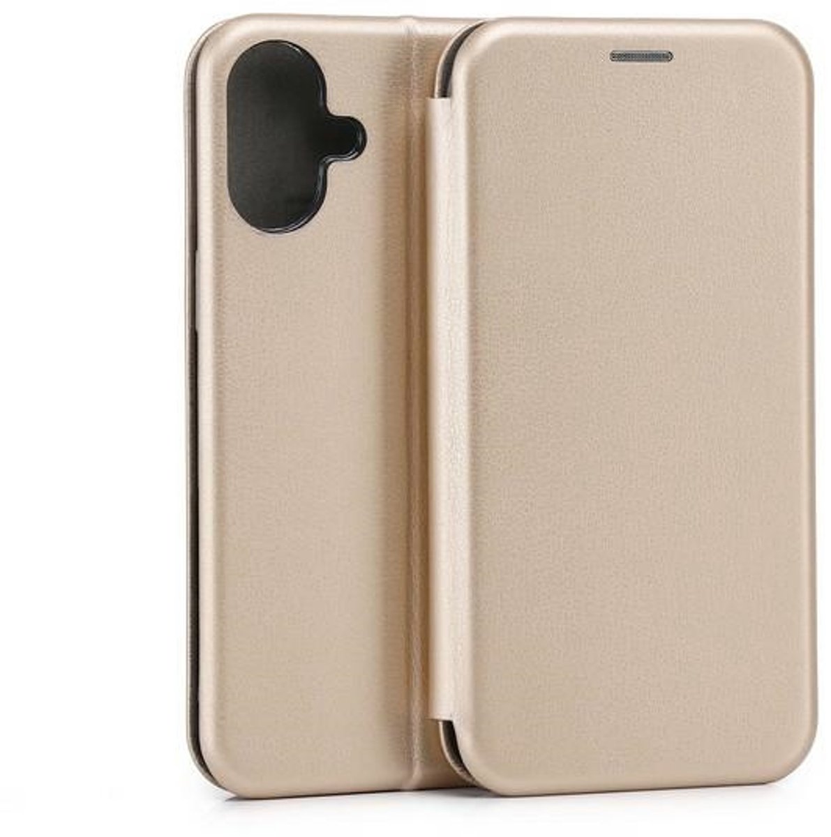 Beline Book Magnetic - iPhone 16 Plus Hoes - Goud - Luxe - Magnetische Sluiting