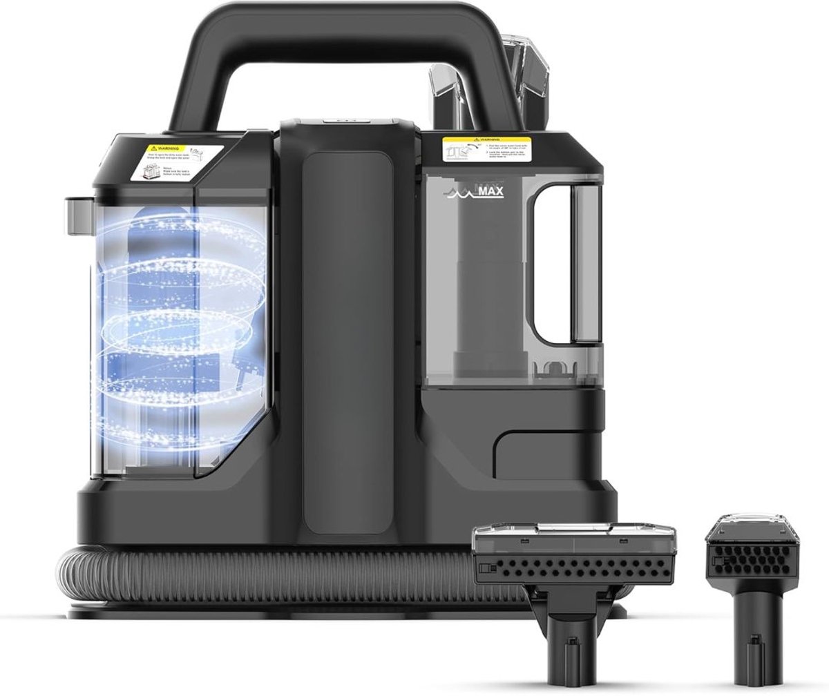 KAD® Tapijtreiniger Machine - Tapijtreiniger - Tapijtreiniger Apparaat - Zwart - 16cm x 30cm x 26cm