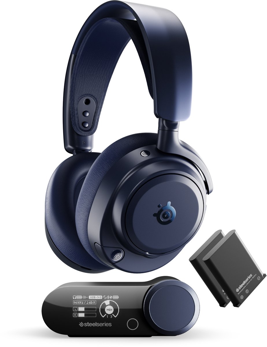 Steelseries - Arctis Nova Pro Omni - Hi-Res Wireless Certified Gaming Headset - Midnight Blue