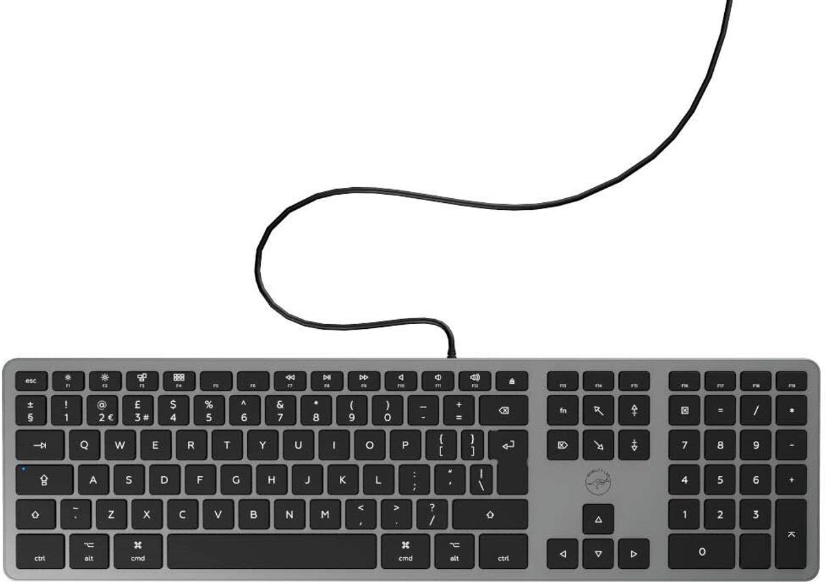 USB toetsenbord QWERTY UK-Engels voor Mac - Grijs