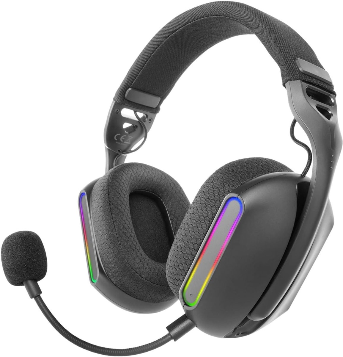 Quvo® Game headset draadloos - Headset - Gaming headsets - Zwart - 8cm x 20cm x 19cm