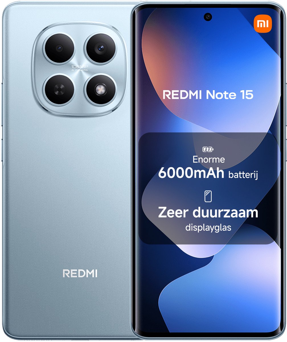 Xiaomi Redmi Note 15 4G 8GB/128GB Blauw (Glacier Blue) Dual SIM
