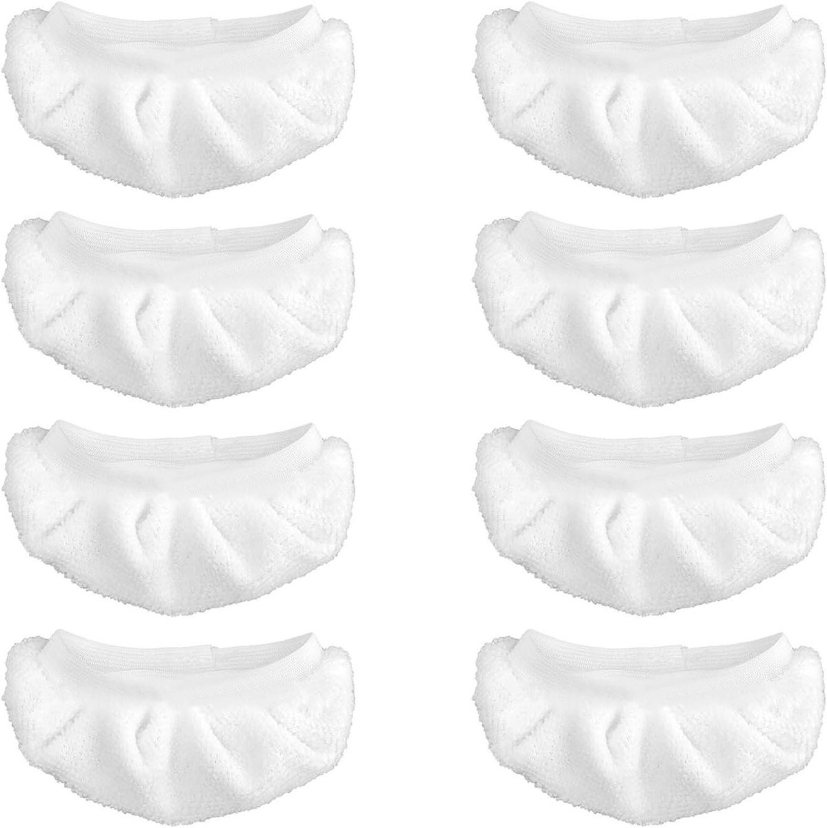 Microvezeldoeken - Stoomreiniger Doeken - Stoomreinigen - Ultrafijn Vezelmateriaal - 8 stuks - Wit
