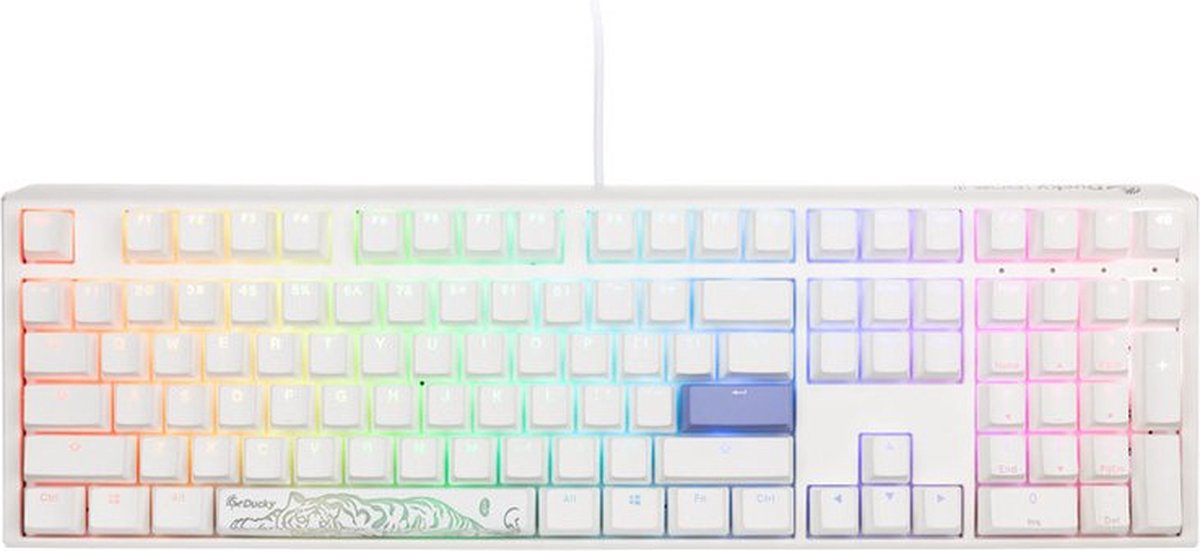 Ducky One 3 Classic Wit, MX-Silent-Red (US)