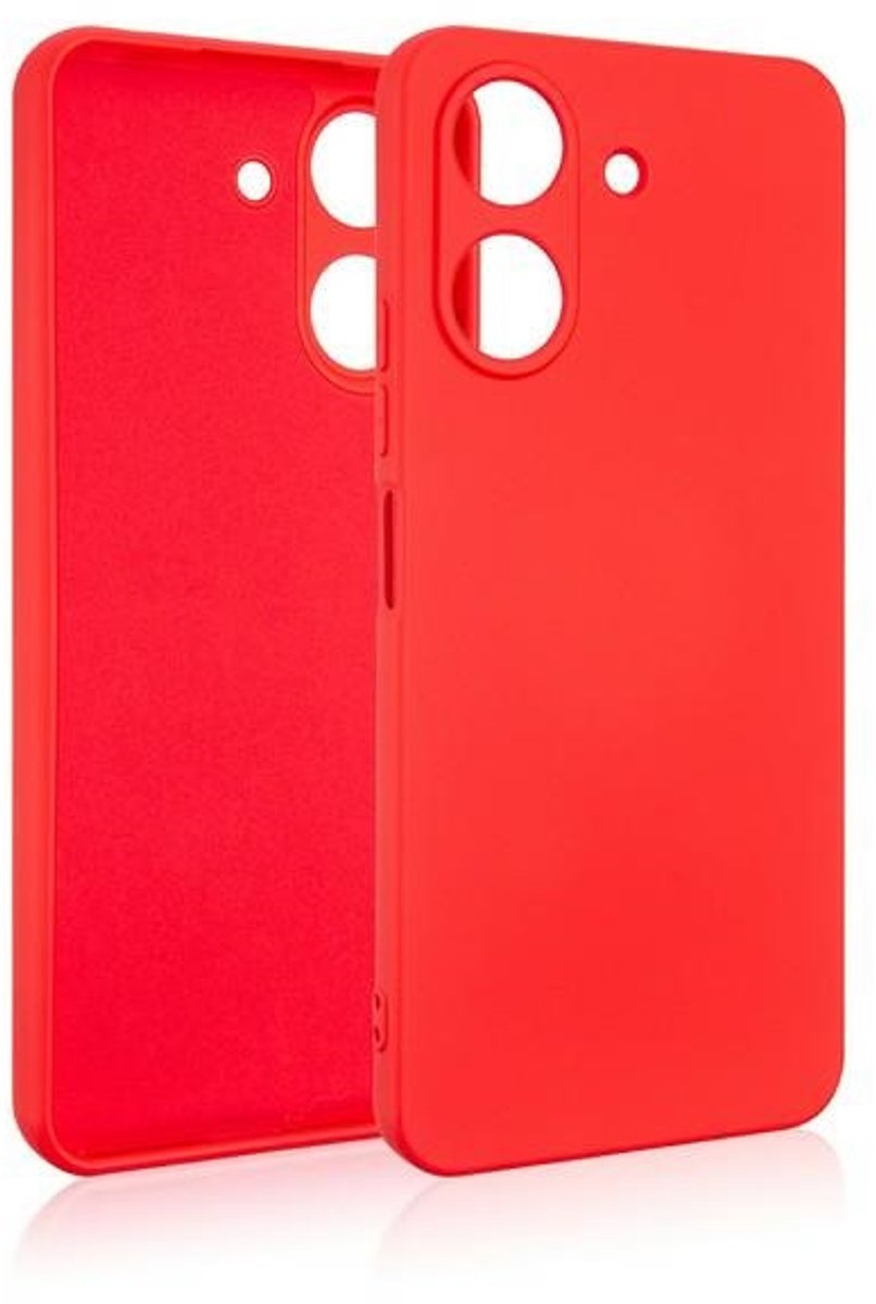Beline Silicone - Etui - Xiaomi Redmi 13C - Elegant Ontwerp - Rood