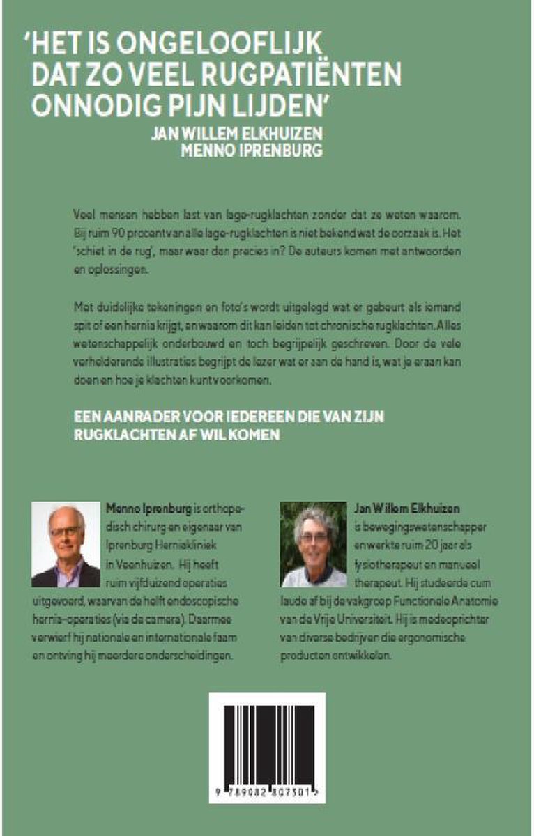 Ipel Rugpijn, hernia en spit