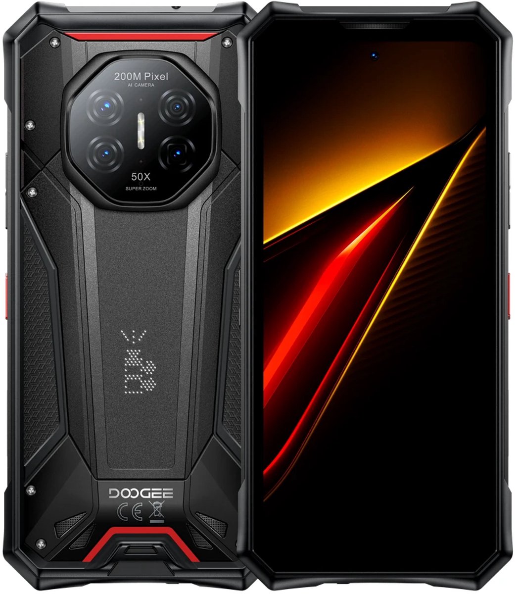 DOOGEE S300 Pro Rugged Smartphone – 5G – Android 16 – Zwart