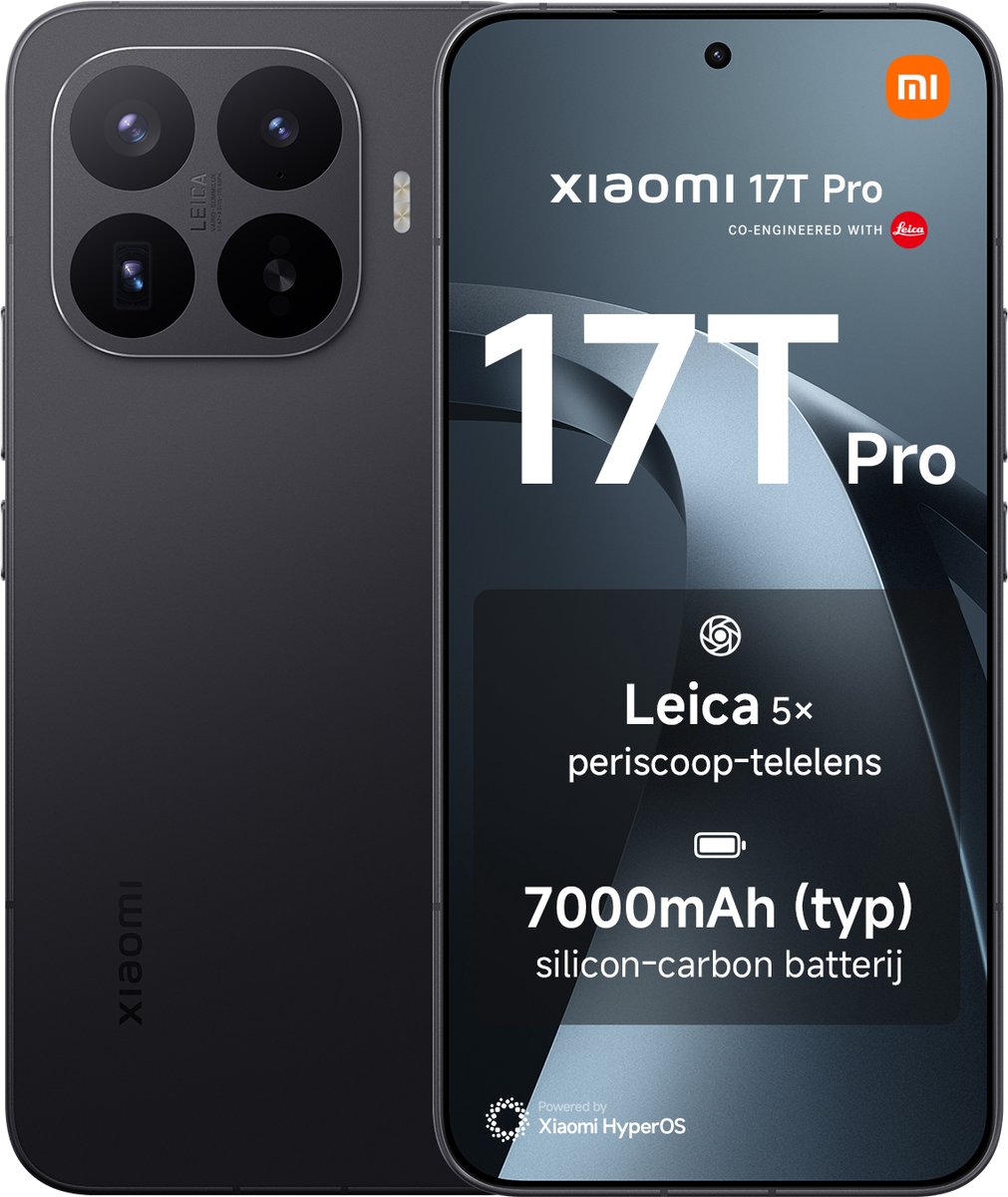 Xiaomi 17T Pro Zwart 12GB RAM 512GB ROM