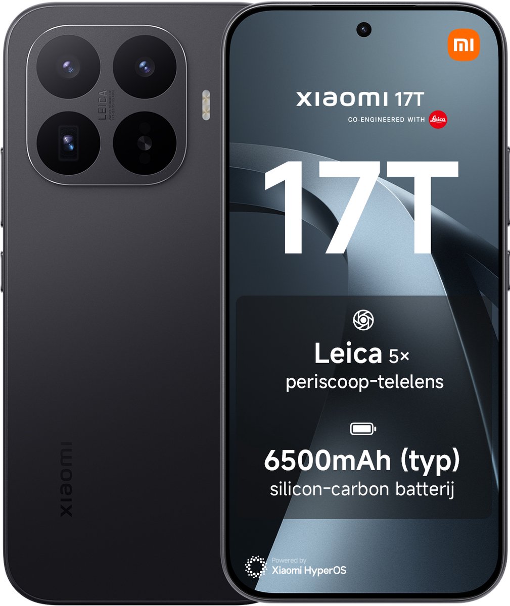 Xiaomi 17T Zwart 12GB RAM 256GB ROM