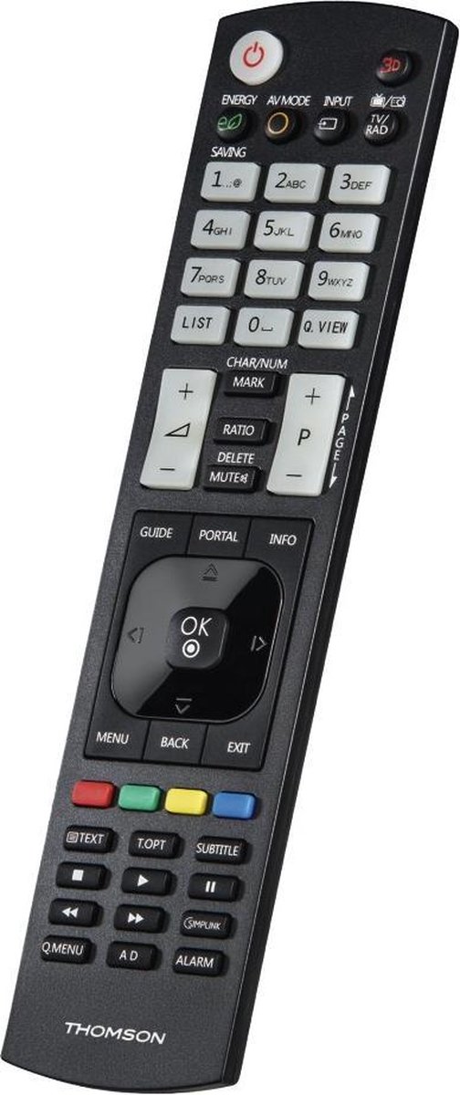 Thomson ROC1128LG Vervangbare Afstandsbediening voor LG-tv's - Zwart
