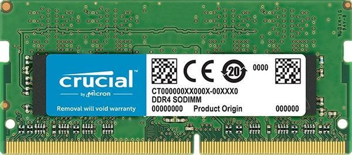 Crucial 4GB 2666MHz DDR4 SODIMM x8 Based (1x4GB)