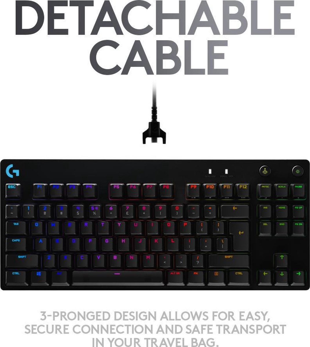 Logitech Logitech G PRO toetsenbord - Frans AZERTY - Zwart