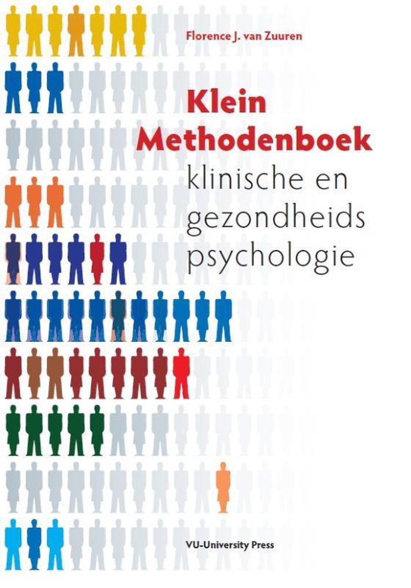 Vu Uitgeverij Klein methodenboek klinische en gezondheidspsychologie