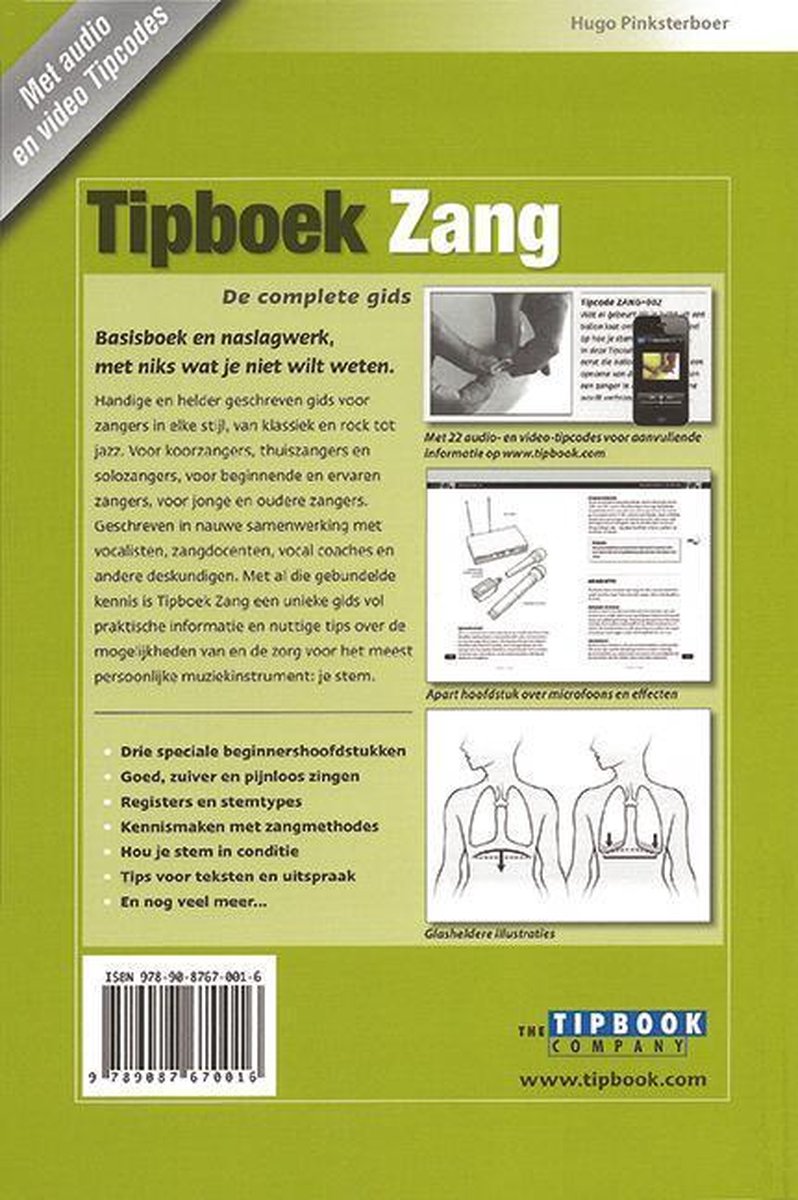 Tipbook Company BV, The Tipboek zang