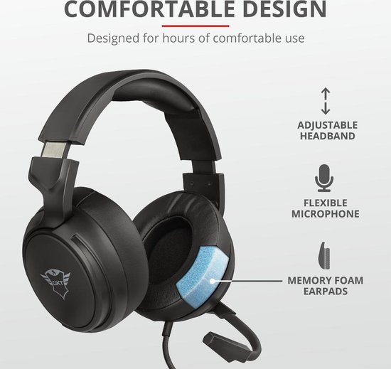 Trust GXT 433 Pylo gaming-headset - Zwart